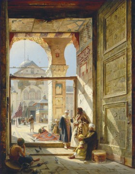  größe - Das Tor der Großen Umayyad Moschee Damaskus Gustav Bauernfeind Orientalist